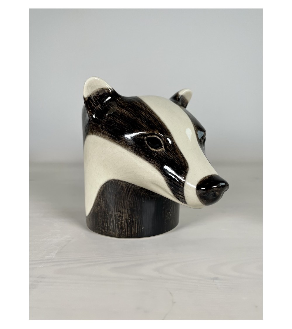 Dachs - Stiftehalter & Blumentopf Quail Ceramics schreibtisch büro kinder besteckbehälter make up pinselhalter