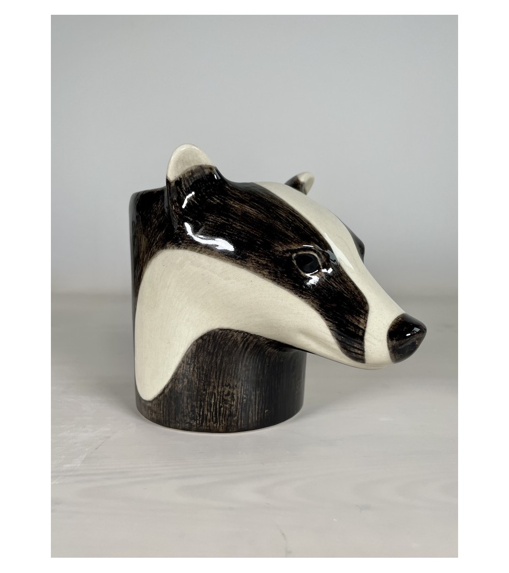 Dachs - Stiftehalter & Blumentopf Quail Ceramics schreibtisch büro kinder besteckbehälter make up pinselhalter