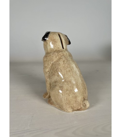 Spardose - Beige Mops Quail Ceramics spardosen für erwachsene coole lustig sparschwein kinderspardosen kaufen