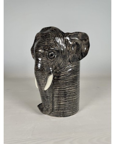 Éléphant - Pot à ustensiles de cuisine Quail Ceramics original suisse