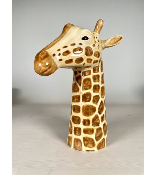 Vase à fleurs - Girafe Quail Ceramics design fleur décoratif original kitatori suisse