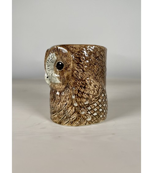 Tawny Owl - Animal Pencil pot & Flower pot Quail Ceramics pretty pen pot holder cutlery toothbrush makeup brush
