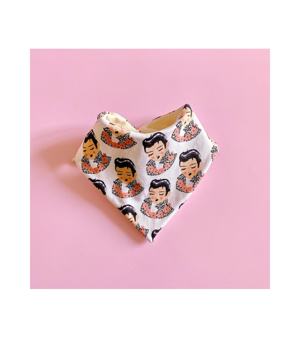 Baby bandana and bib - Elvis Tambour Battant original gift idea switzerland