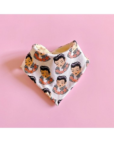 Baby bandana and bib - Elvis Tambour Battant original gift idea switzerland