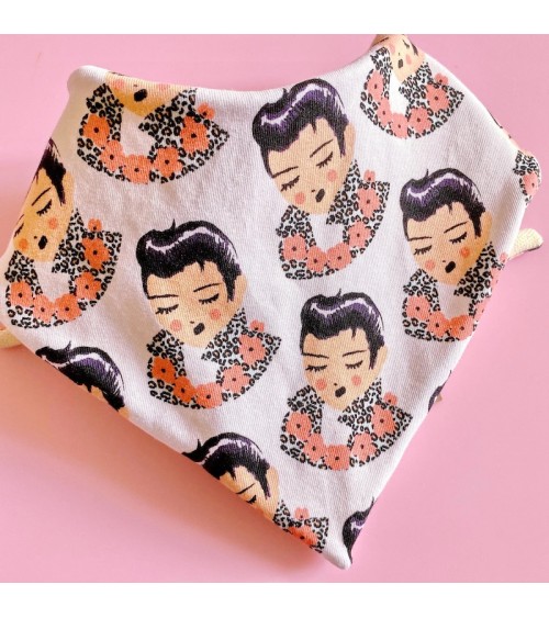 Baby bandana and bib - Elvis Tambour Battant original gift idea switzerland