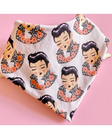 Baby bandana and bib - Elvis Tambour Battant original gift idea switzerland