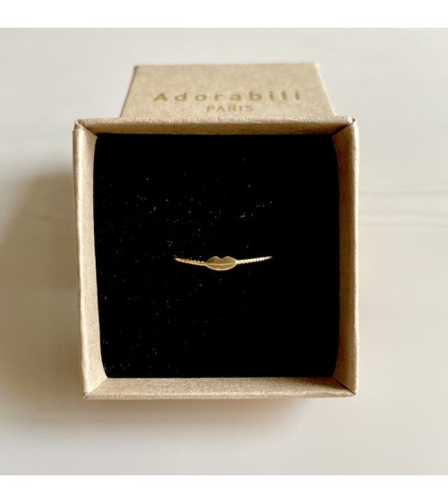 Anello Kiss - Anello regolabile placcato oro Adorabili Paris eleganti particolari da donna bambina