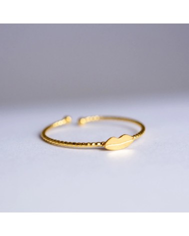 Anello Kiss - Anello regolabile placcato oro Adorabili Paris eleganti particolari da donna bambina