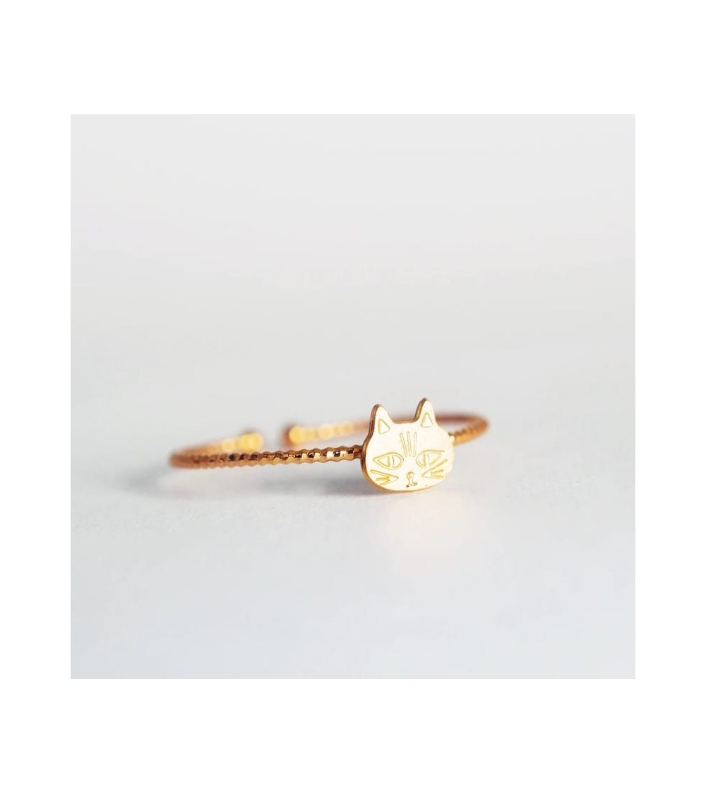 Ring Katze - Goldene Ringe, Verstellbare Fingerring Adorabili Paris damen frau kinder spezielle kaufen