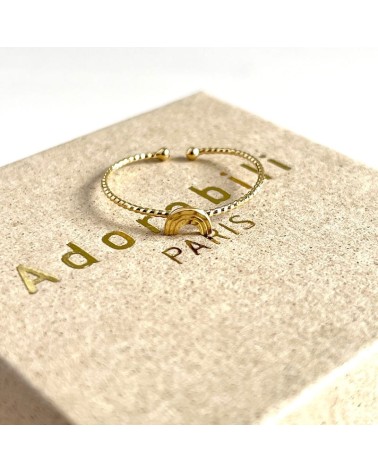 Anello Arcobaleno - Anello regolabile placcato oro Adorabili Paris eleganti particolari da donna bambina