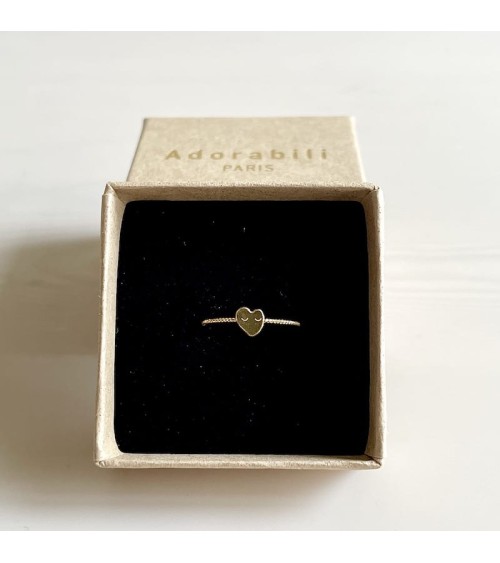 Anello Cuore - Anello regolabile placcato oro Adorabili Paris eleganti particolari da donna bambina