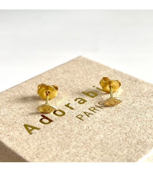 Eyes - Gold plated earrings Adorabili Paris cute fashion design designer for women