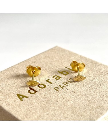 Eyes - Gold plated earrings Adorabili Paris cute fashion design designer for women