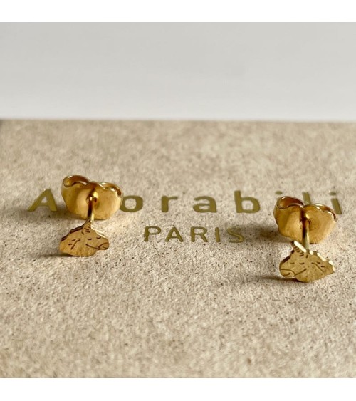 Licornes - Boucles d'oreilles dorées à l'or fin Adorabili Paris fantaisie original femme suisse