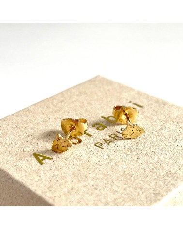 Unicorns - Gold plated earrings Adorabili Paris cute fashion design designer for women