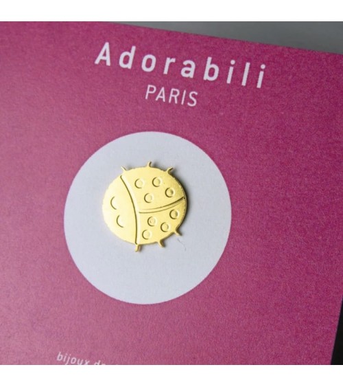 Maggiolino - Spilla placcata oro Adorabili Paris spiritose spille colorate particolari eleganti donna da giacca uomo