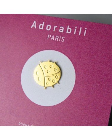 Maggiolino - Spilla placcata oro Adorabili Paris spiritose spille colorate particolari eleganti donna da giacca uomo