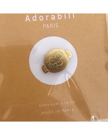 Singe - Pin's doré à l'or fin Adorabili Paris pins rare métal originaux bijoux suisse