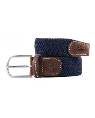 Ceinture tressée élastique - Bleu Marine Billybelt Ceintures design suisse original