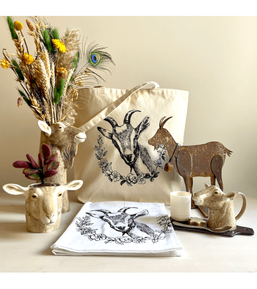 Goat - Tea towel, kitchen towel The coin laundry best kitchen hand towels fall funny cute