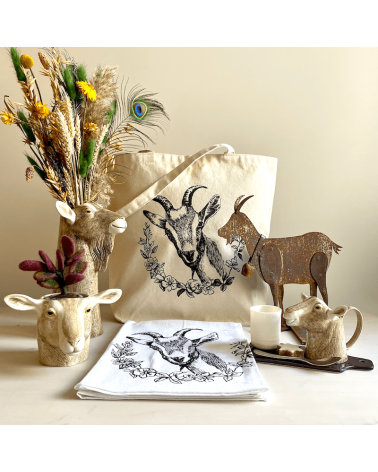 Goat - Tea towel, kitchen towel The coin laundry best kitchen hand towels fall funny cute
