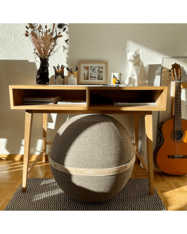 Bloon Original Taupe - Sedia ergonomica Bloon Paris palla da seduta pouf gonfiabile