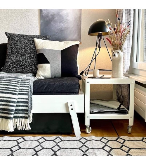 Cushion Cover - RAINY DAYS Beluga - 50 x 50 cm Brita Sweden Cushion design switzerland original