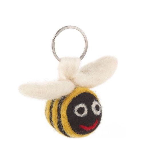 Bee - Cool Handcrafted Keychain Felt so good original gift idea switzerland