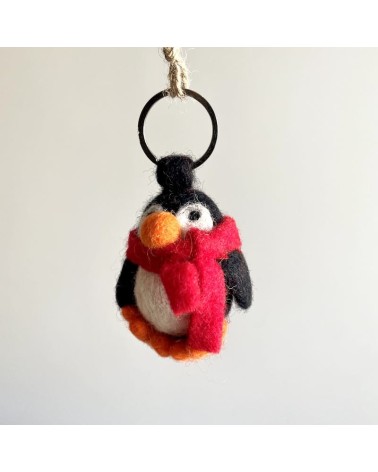 Pinguino accogliente - Portachiavi originali Felt so good idea regalo svizzera