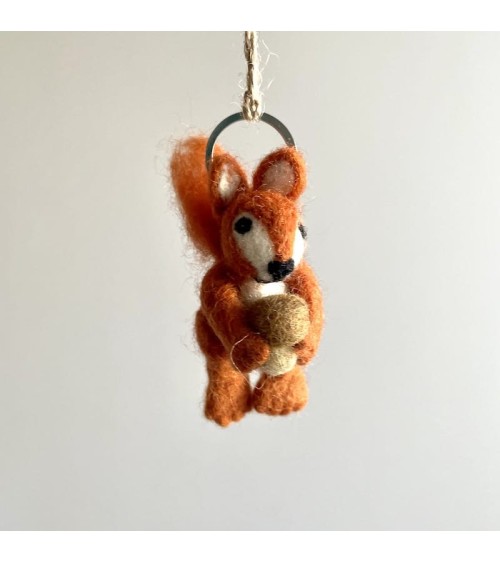 Squirrel - Cool Handcrafted Keychain Felt so good original gift idea switzerland
