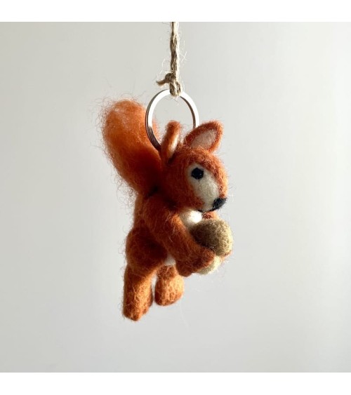 Squirrel - Cool Handcrafted Keychain Felt so good original gift idea switzerland