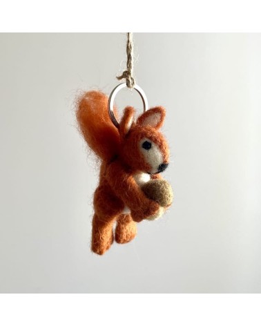 Squirrel - Cool Handcrafted Keychain Felt so good original gift idea switzerland