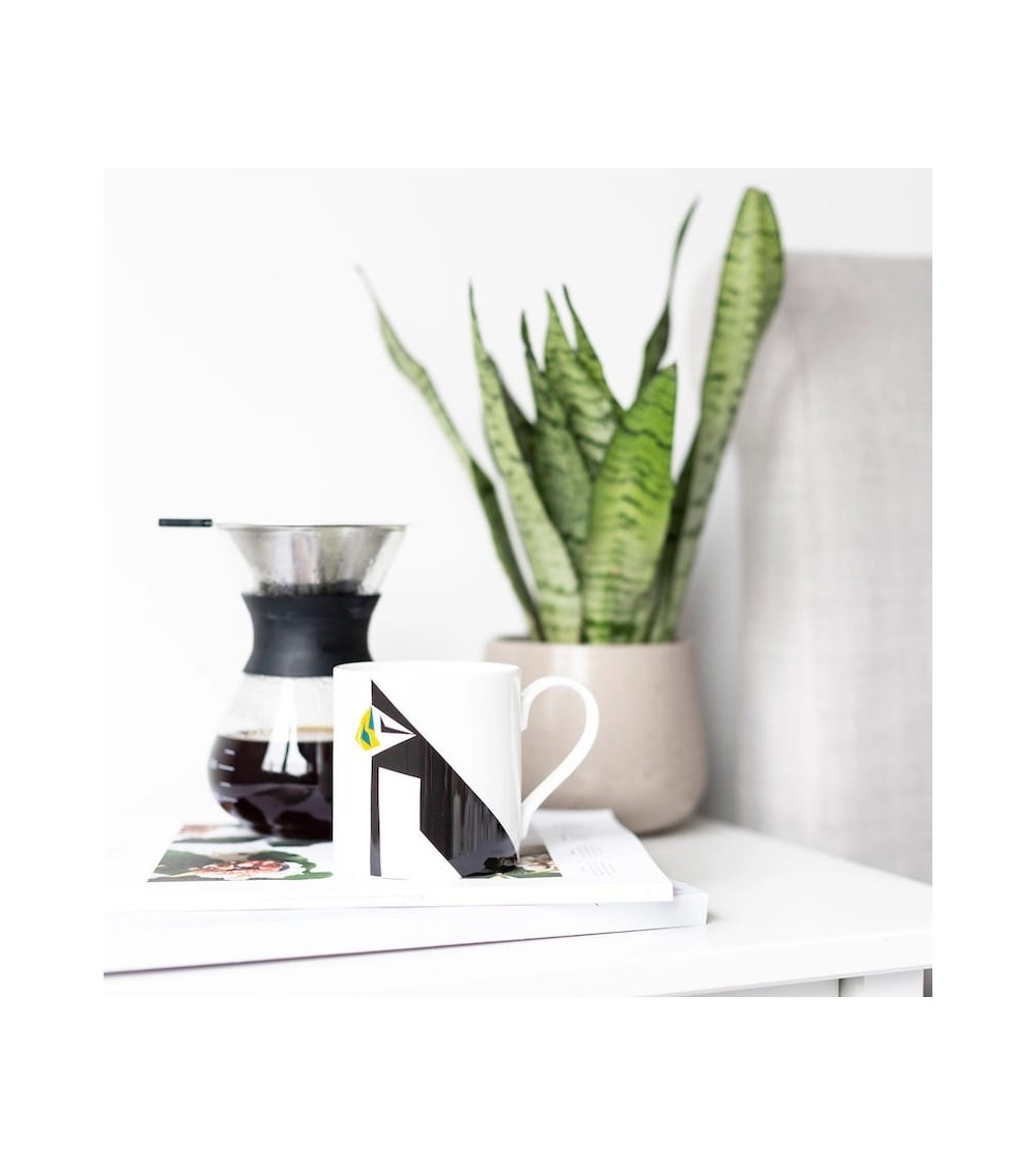 Grand Mug - Macareux Twenty Birds design à café thé cappuccino originale grande grosse original fun