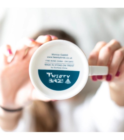 Large Mug - Puffin Twenty Birds coffee tea cup mug funny
