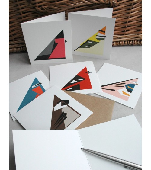 Greeting Card - Nuthatch Twenty Birds happy birthday wishes for a good friend congratulations cards