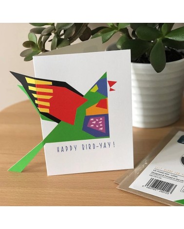 Greeting Card - Birthday - Happy Bird-Yay Twenty Birds happy birthday wishes for a good friend congratulations cards