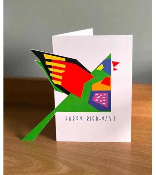 Biglietto d'auguri - Compleanno - Happy Bird-Yay Twenty Birds spiritoso auguri buon compleanno matrimonio di nascita bimbo di...