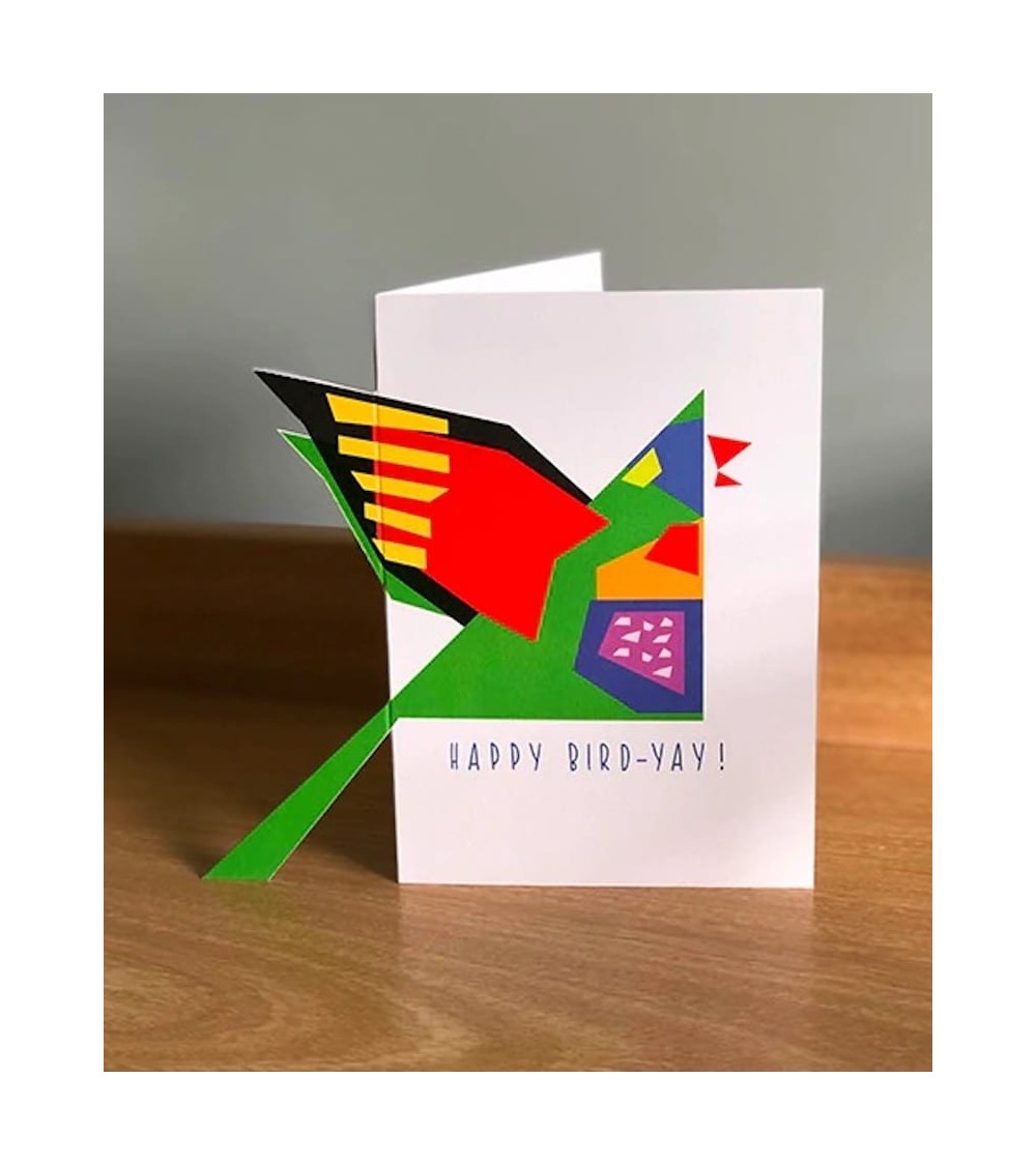 Grußkarte - Geburtstag - Happy Bird-Yay Twenty Birds glückwunschkarte zur hochzeit geburt zum geburtstag kaufen