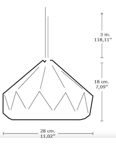 Chestnut Vert Automnal - Abat-jour en papier pour suspension Studio Snowpuppe lampe moderne original