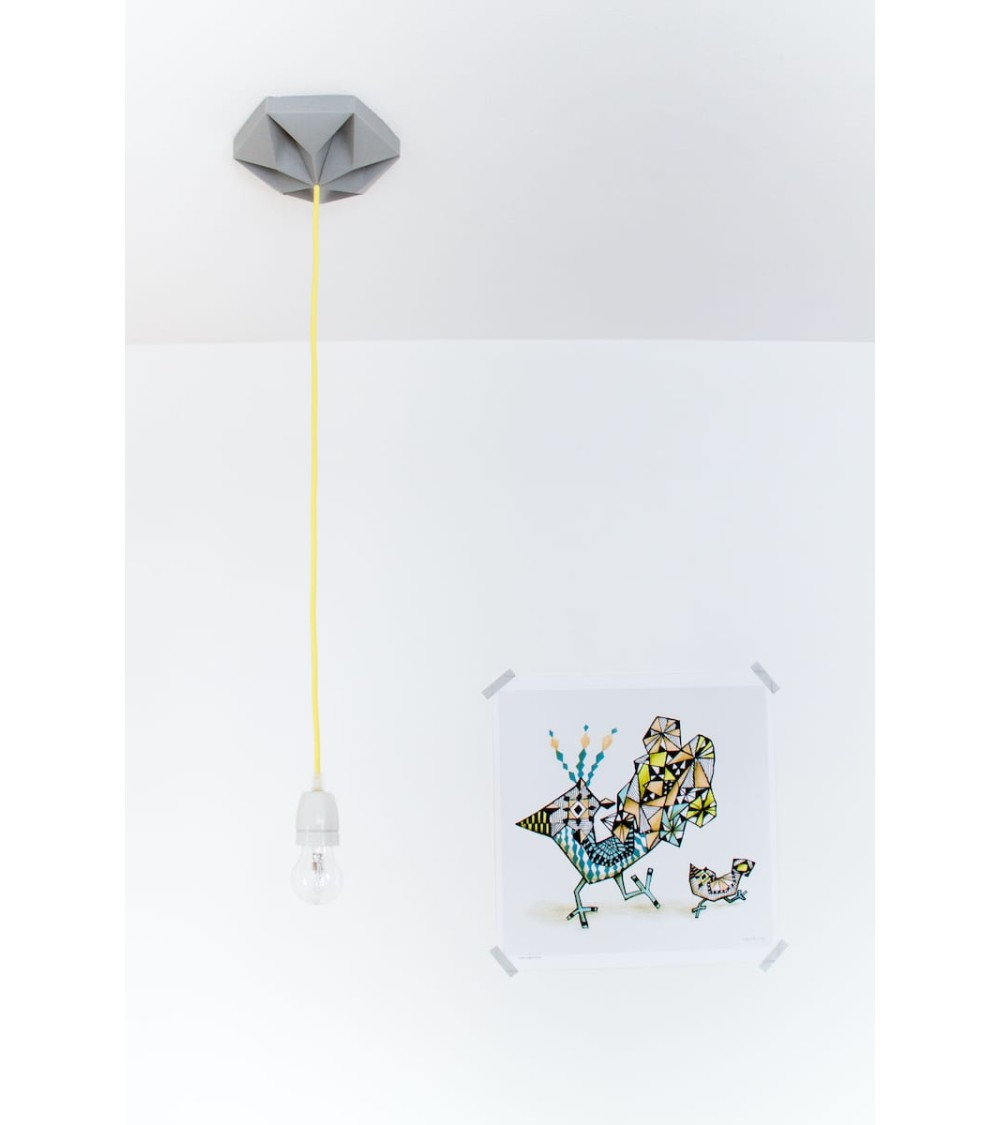 Rosone da soffitto - Kroonuppe - Grigio Studio Snowpuppe Illuminazione design svizzera originale