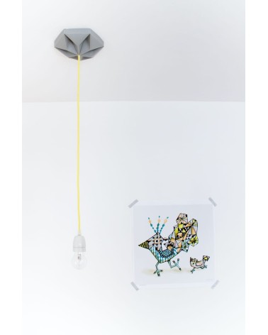 Rosace de plafond - Kroonuppe - Gris Studio Snowpuppe Luminaires design suisse original