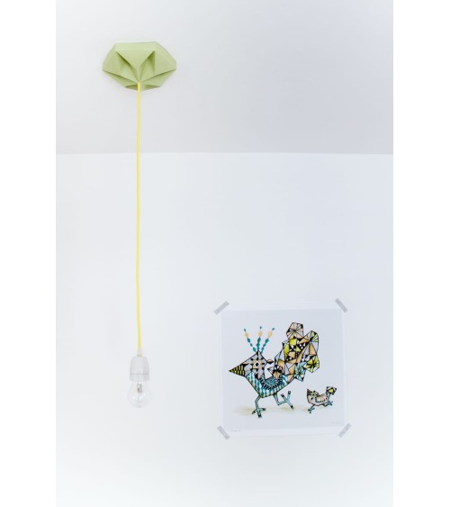Rosace de plafond - Kroonuppe - Vert Automnal Studio Snowpuppe Luminaires design suisse original