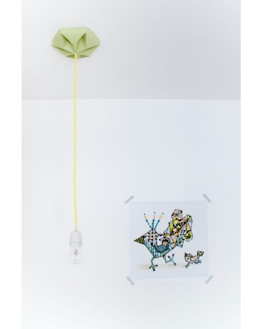 Rosace de plafond - Kroonuppe - Vert Automnal Studio Snowpuppe Luminaires design suisse original